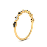 Load image into Gallery viewer, antique-delicate-wedding-band-with-black-diamond-in-yellow-gold-FDEWB122534BGBLACK-NL-YG.jpg
