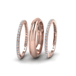 Load image into Gallery viewer, antique-diamond-stack-wedding-band-in-18K-rose-gold-FD8053B-NL-RG.jpg
