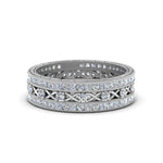 Load image into Gallery viewer, antique-diamond-stackable-band-in-white-gold-FD9117ROANGLE3-NL-WG.jpg
