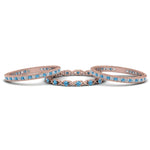 Load image into Gallery viewer, antique-diamond-stackable-band-with-blue-topaz-in-rose-gold-FD9117ROGICBLTOANGLE3-NL-RG.jpg
