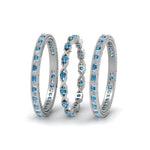 Load image into Gallery viewer, antique-diamond-stackable-band-with-blue-topaz-in-white-gold-FD9117ROGICBLTOANGLE3-NL-WG.jpg
