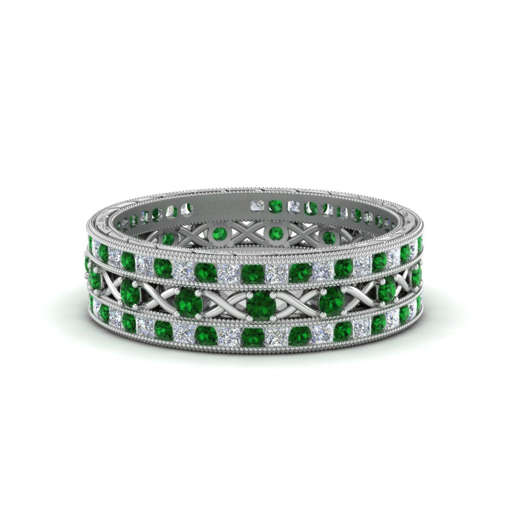 antique-diamond-stackable-band-with-emerald-in-white-gold-FD9117ROGEMGRANGLE3-NL-WG.jpg