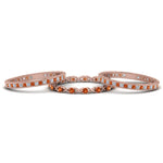 Load image into Gallery viewer, antique-diamond-stackable-band-with-orange-sapphire-in-rose-gold-FD9117ROGSAORANGLE3-NL-RG.jpg
