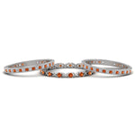 Load image into Gallery viewer, antique-diamond-stackable-band-with-orange-sapphire-in-white-gold-FD9117ROGSAORANGLE3-NL-WG.jpg

