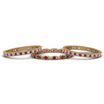Load image into Gallery viewer, antique-diamond-stackable-band-with-pink-sapphire-in-yellow-gold-FD9117ROGSADRPIANGLE3-NL-YG.jpg
