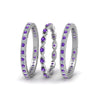 Load image into Gallery viewer, antique-diamond-stackable-band-with-purple-topaz-in-white-gold-FD9117ROGVITOANGLE3-NL-WG.jpg