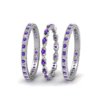 Load image into Gallery viewer, antique-diamond-stackable-band-with-purple-topaz-in-white-gold-FD9117ROGVITOANGLE3-NL-WG.jpg
