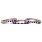 Load image into Gallery viewer, antique-diamond-stackable-band-with-sapphire-in-rose-gold-FD9117ROGSABLANGLE3-NL-RG.jpg
