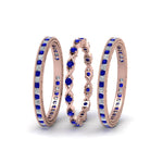 Load image into Gallery viewer, antique-diamond-stackable-band-with-sapphire-in-rose-gold-FD9117ROGSABLANGLE3-NL-RG.jpg
