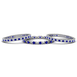 Load image into Gallery viewer, antique-diamond-stackable-band-with-sapphire-in-white-gold-FD9117ROGSABLANGLE3-NL-WG.jpg
