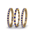 Load image into Gallery viewer, antique-diamond-stackable-band-with-sapphire-in-yellow-gold-FD9117ROGSABLANGLE3-NL-YG.jpg
