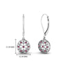 Load image into Gallery viewer, flower-diamond-lever-back-dangle-earring-with-pink-sapphire-in-white-gold-fdear8677-fancy-1-wg.jpg