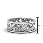 Load image into Gallery viewer, Antique Mens Wide Filigree Band
