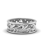 Load image into Gallery viewer, Antique Mens Wide Filigree Band
