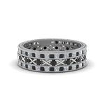 Load image into Gallery viewer, antique-stackable-band-with-black-diamond-in-white-gold-FD9117ROGBLACKANGLE3-NL-WG.jpg
