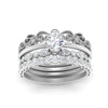 Load image into Gallery viewer, antique-stacked-bands-solitaire-diamond-ring-in-FD10171-NL-WG