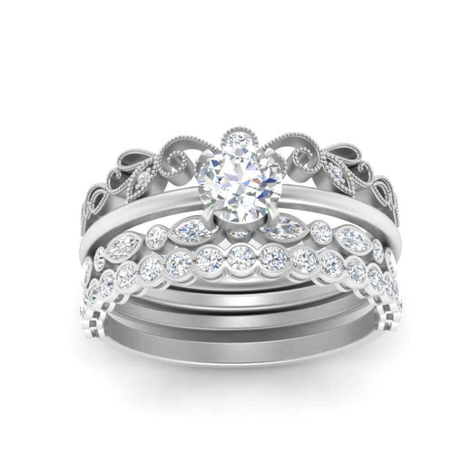 antique-stacked-bands-solitaire-diamond-ring-in-FD10171-NL-WG