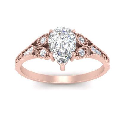 antique-style-pear-shaped-lab-grown-diamond-ring-in-rose-gold-FD9816PER-NL-RG