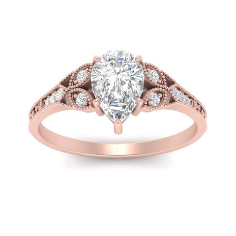 antique-style-pear-shaped-lab-grown-diamond-ring-in-rose-gold-FD9816PER-NL-RG