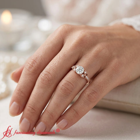 antique-style-round-natural-diamond-ring-in-rose-gold-FD9816ROR-1