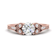 antique-style-round-natural-diamond-ring-in-rose-gold-FD9816ROR-NL-RG