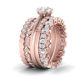 Thumbnail 3 - art-deco-5-stack-bridal-ring-set-in-FD-10121RO-NL-RG