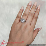 Load image into Gallery viewer, art-deco-emerald-cut-lab-engagement-ring-in-14k-white-gold-fdenr9760-9
