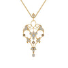 Load image into Gallery viewer, art-deco-filigree-diamond-necklace-in-FDPD8600ANGLE2-NL-YG