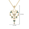 Load image into Gallery viewer, art-deco-filigree-diamond-necklace-with-blue-topaz-in-FDPD8600GICBLTOANGLE2-NL-YG