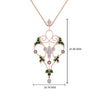 Load image into Gallery viewer, art-deco-filigree-diamond-necklace-with-emerald-in-FDPD8600GEMGRANGLE2-NL-RG