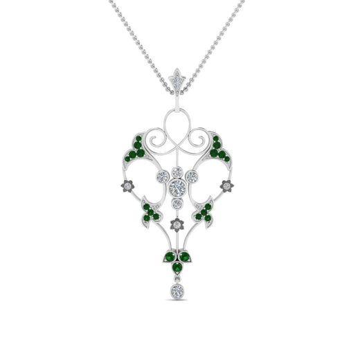 art-deco-filigree-diamond-necklace-with-emerald-in-FDPD8600GEMGRANGLE2-NL-WG
