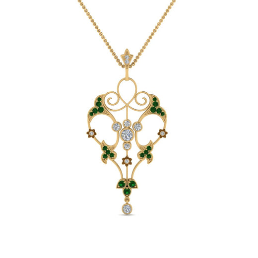 art-deco-filigree-diamond-necklace-with-emerald-in-FDPD8600GEMGRANGLE2-NL-YG