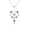 Load image into Gallery viewer, art-deco-filigree-diamond-necklace-with-pink-sapphire-in-FDPD8600GSADRPIANGLE2-NL-WG