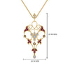 Load image into Gallery viewer, art-deco-filigree-diamond-necklace-with-pink-sapphire-in-FDPD8600GSADRPIANGLE2-NL-YG
