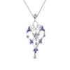 Load image into Gallery viewer, art-deco-filigree-diamond-necklace-with-purple-topaz-in-FDPD8600GVITOANGLE2-NL-WG