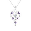 Load image into Gallery viewer, art-deco-filigree-diamond-necklace-with-purple-topaz-in-FDPD8600GVITOANGLE2-NL-WG