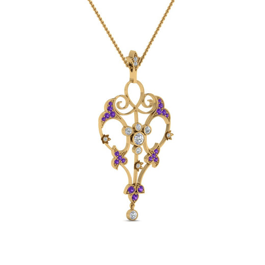 art-deco-filigree-diamond-necklace-with-purple-topaz-in-FDPD8600GVITOANGLE2-NL-YG