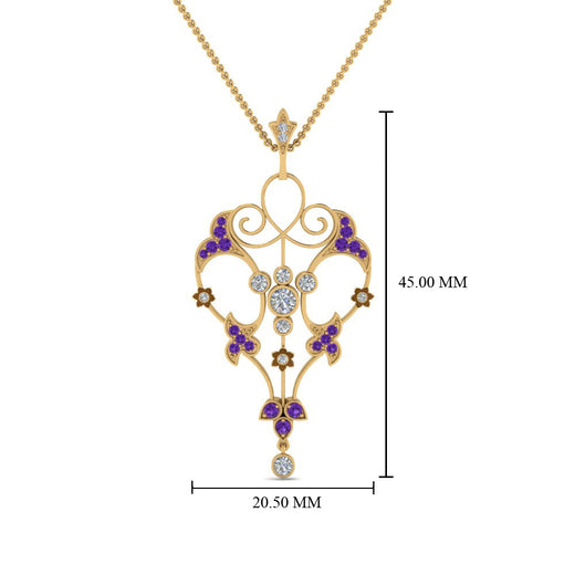 art-deco-filigree-diamond-necklace-with-purple-topaz-in-FDPD8600GVITOANGLE2-NL-YG