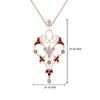 Load image into Gallery viewer, art-deco-filigree-diamond-necklace-with-ruby-in-FDPD8600GRUDRANGLE2-NL-RG