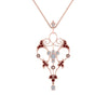 Load image into Gallery viewer, art-deco-filigree-diamond-necklace-with-ruby-in-FDPD8600GRUDRANGLE2-NL-RG