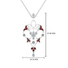 Load image into Gallery viewer, art-deco-filigree-diamond-necklace-with-ruby-in-FDPD8600GRUDRANGLE2-NL-WG