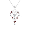 Load image into Gallery viewer, art-deco-filigree-diamond-necklace-with-ruby-in-FDPD8600GRUDRANGLE2-NL-WG