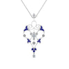 Load image into Gallery viewer, art-deco-filigree-diamond-necklace-with-sapphire-in-FDPD8600GSABLANGLE2-NL-WG