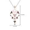 Load image into Gallery viewer, art-deco-filigree-necklace-with-black-diamond-in-FDPD8600GBLACKANGLE2-NL-RG
