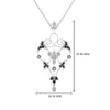 Load image into Gallery viewer, art-deco-filigree-necklace-with-black-diamond-in-FDPD8600GBLACKANGLE2-NL-WG
