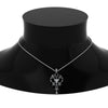 Load image into Gallery viewer, art-deco-filigree-necklace-with-black-diamond-in-FDPD8600GBLACKANGLE2-NL-WG