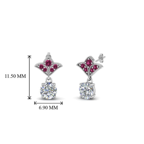 art-deco-inspired-round-drop-earring-with-pink-sapphire-in-950-Platinum-FDEAR8425-0.25CTGSADRPI-NL-WG