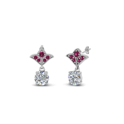 art-deco-inspired-round-drop-earring-with-pink-sapphire-in-950-Platinum-FDEAR8425-0.25CTGSADRPI-NL-WG