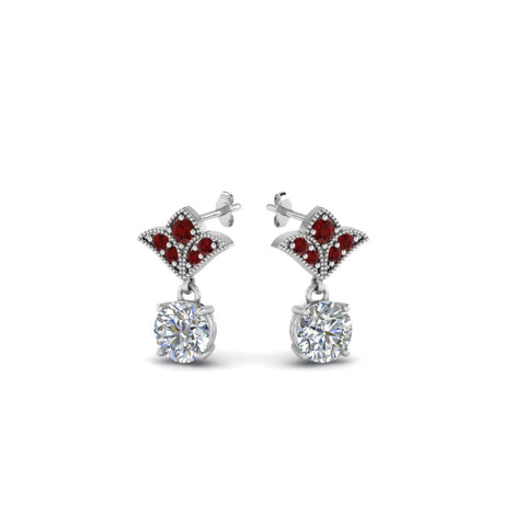 art-deco-inspired-round-drop-earring-with-ruby-in-14K-white-gold-FDEAR8425-0.25CTGRUDR-NL-WG