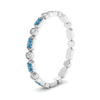 Load image into Gallery viewer, art-deco-thin-stacking-diamond-eternity-band-with-blue-topaz-in-white-gold-FDEWB2139GICBLTOANGLE3-NL-WG.jpg